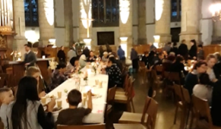 Goudse Sint-Jan voor even de grootste eetkamer van Nederland