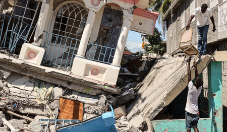 Noodhulp na aardbeving in Haïti