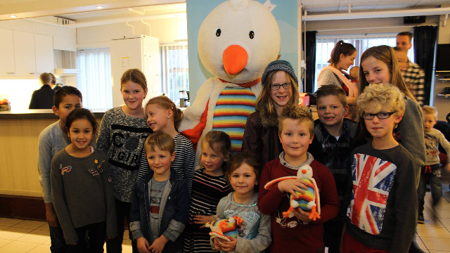 In actie met kinderen