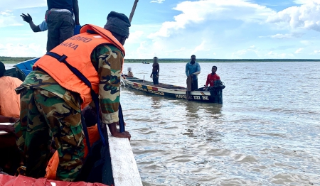41 kinderen gered van het Voltameer in Ghana