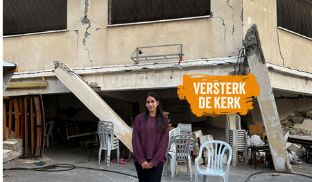 Maryam overleeft in een kerk in Gaza-Stad